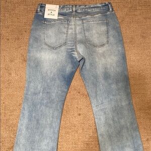 Light Blue Size 15 Bootcut Jeans Whitewashed NWT Denim Dressy Casual